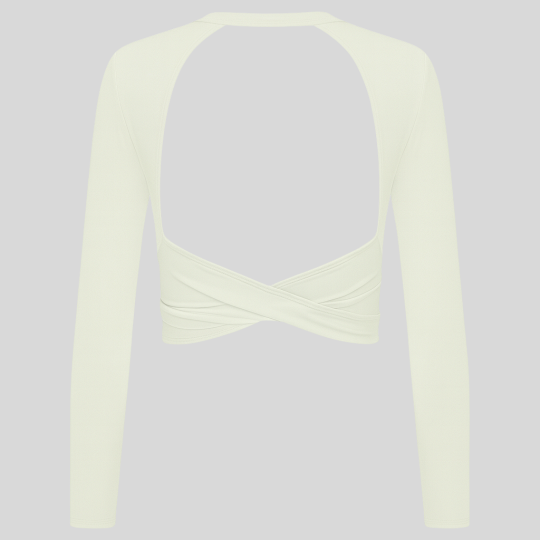 FlexaFit™  Women´s Long Sleeve Crop Top for Training & Yoga