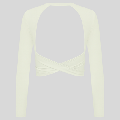 FlexaFit™  Women´s Long Sleeve Crop Top for Training & Yoga