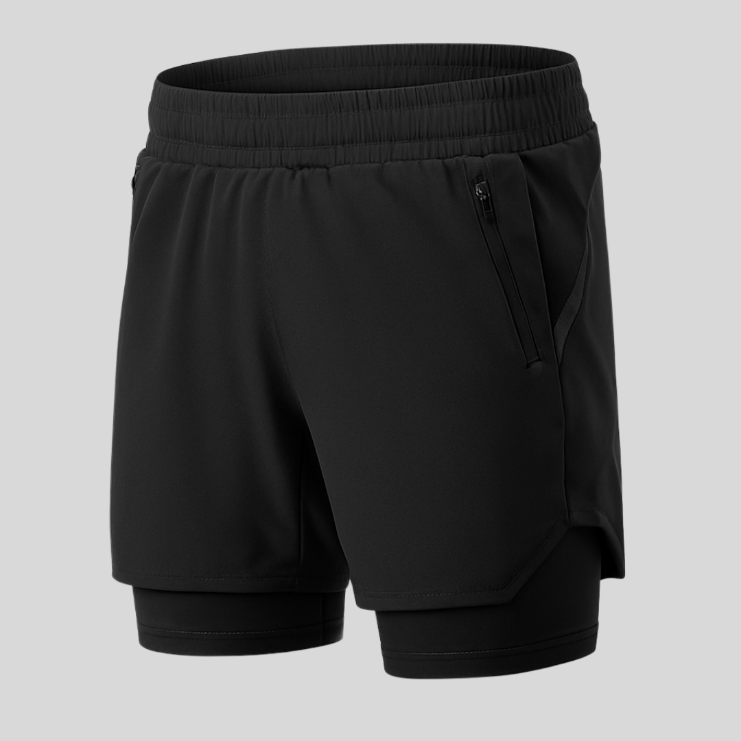 FlexMotion™ Men’s 2-in-1 Training & Running Shorts
