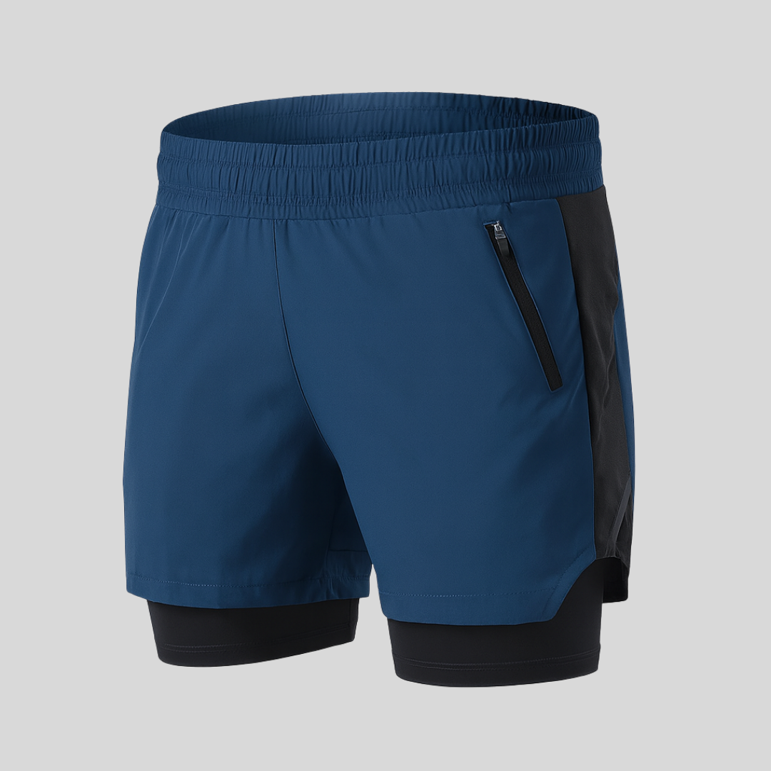 FlexMotion™ Men’s 2-in-1 Training & Running Shorts