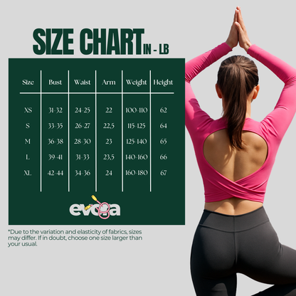 FlexaFit™  Women´s Long Sleeve Crop Top for Training & Yoga