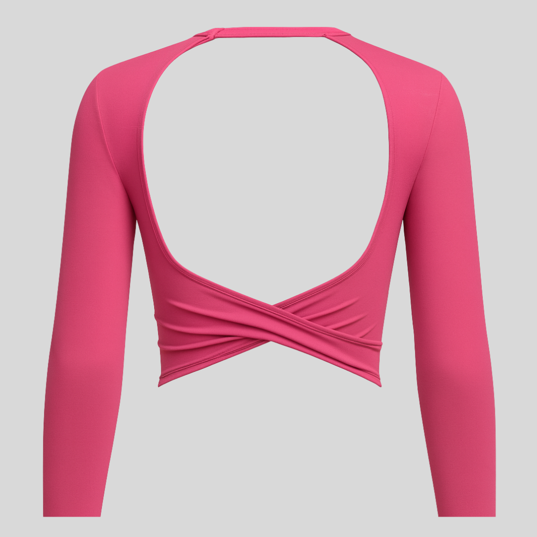 FlexaFit™  Women´s Long Sleeve Crop Top for Training & Yoga