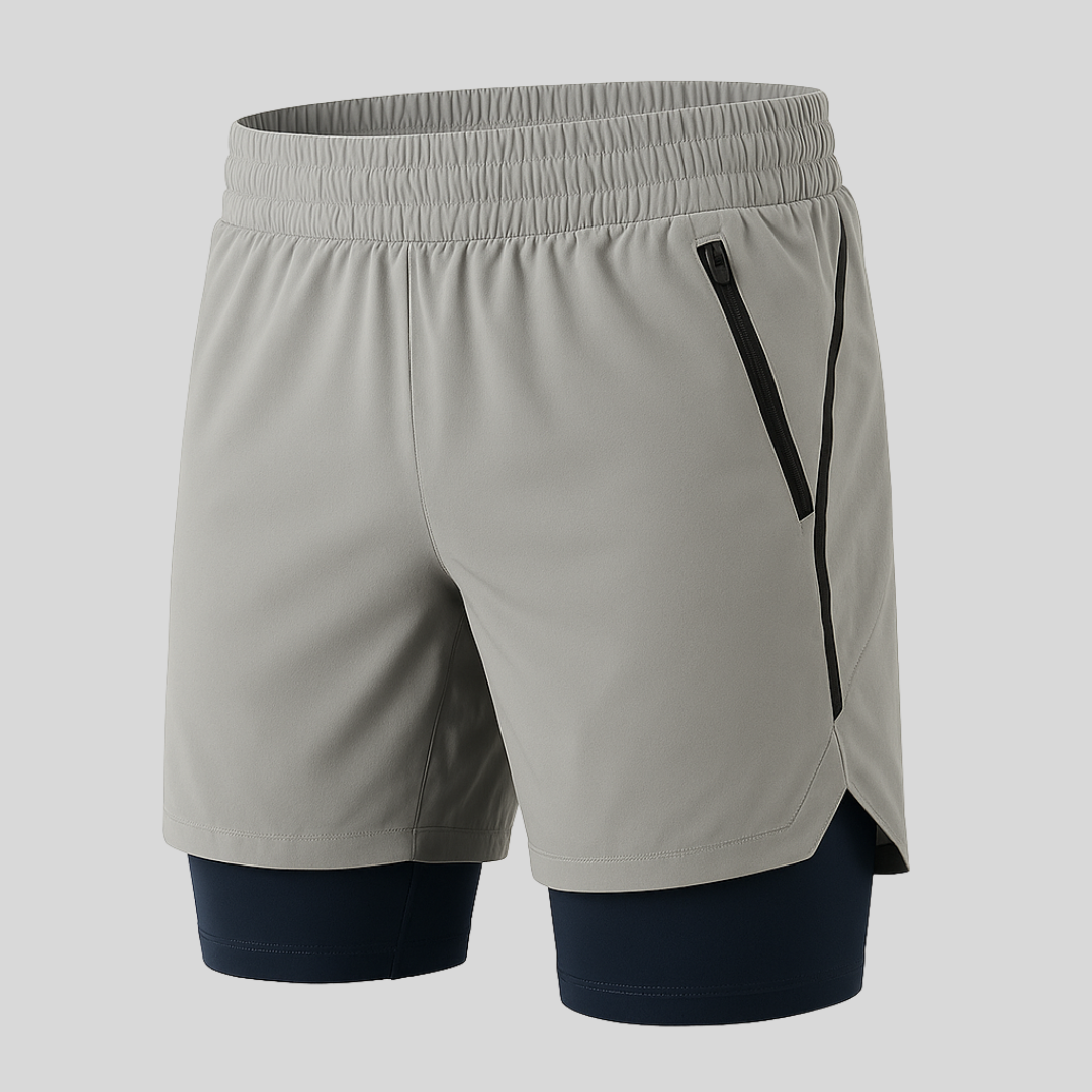 FlexMotion™ Men’s 2-in-1 Training & Running Shorts